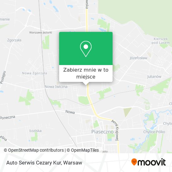 Mapa Auto Serwis Cezary Kur