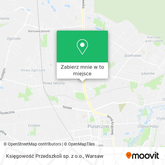 Mapa Księgowość Przedszkoli sp. z o.o.