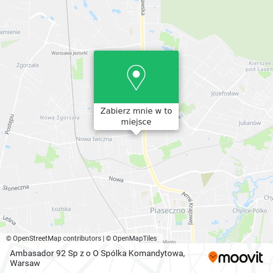 Mapa Ambasador 92 Sp z o O Spólka Komandytowa