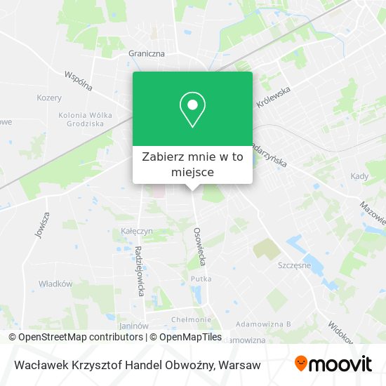 Mapa Wacławek Krzysztof Handel Obwoźny