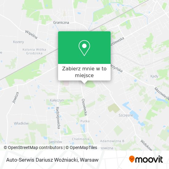 Mapa Auto-Serwis Dariusz Woźniacki