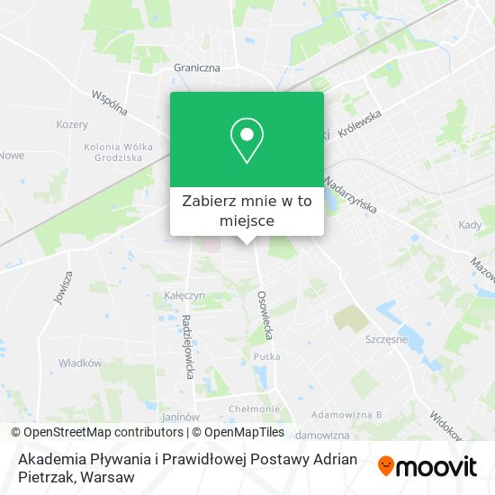 Mapa Akademia Pływania i Prawidłowej Postawy Adrian Pietrzak