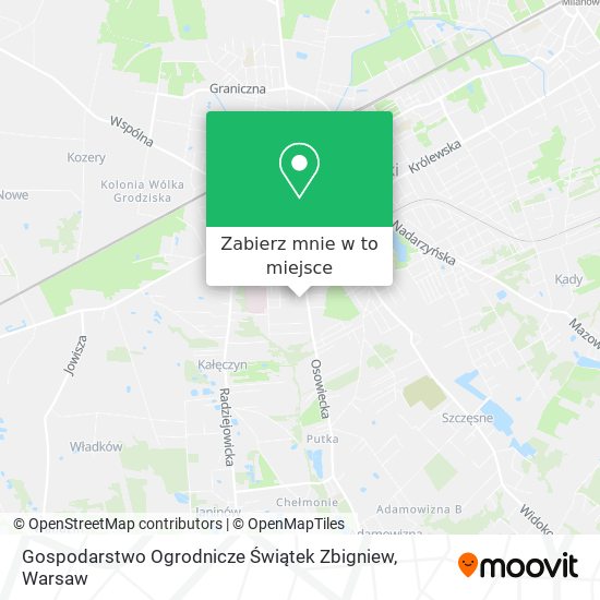 Mapa Gospodarstwo Ogrodnicze Świątek Zbigniew