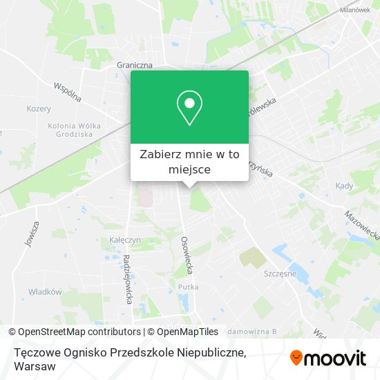 Mapa Tęczowe Ognisko Przedszkole Niepubliczne