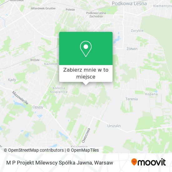 Mapa M P Projekt Milewscy Spółka Jawna