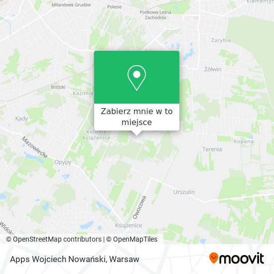 Mapa Apps Wojciech Nowański