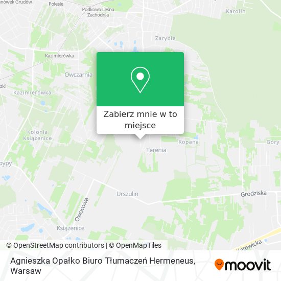 Mapa Agnieszka Opałko Biuro Tłumaczeń Hermeneus