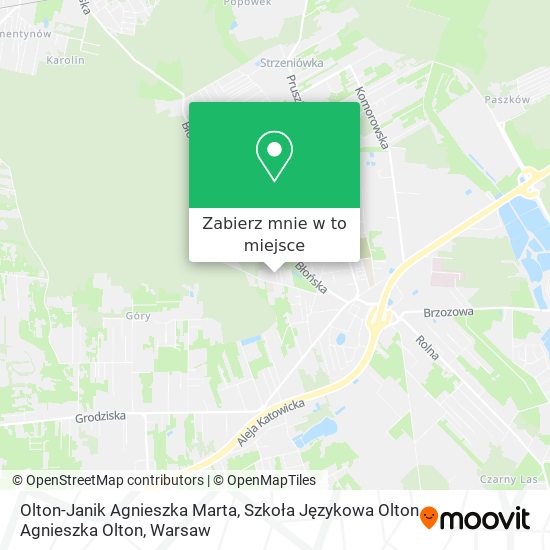 Mapa Olton-Janik Agnieszka Marta, Szkoła Językowa Olton Agnieszka Olton