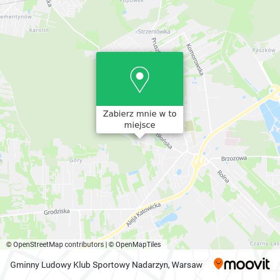 Mapa Gminny Ludowy Klub Sportowy Nadarzyn