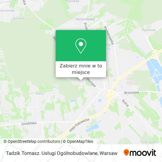 Mapa Tadzik Tomasz. Usługi Ogólnobudowlane