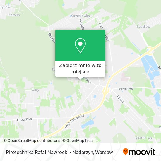 Mapa Pirotechnika Rafał Nawrocki - Nadarzyn