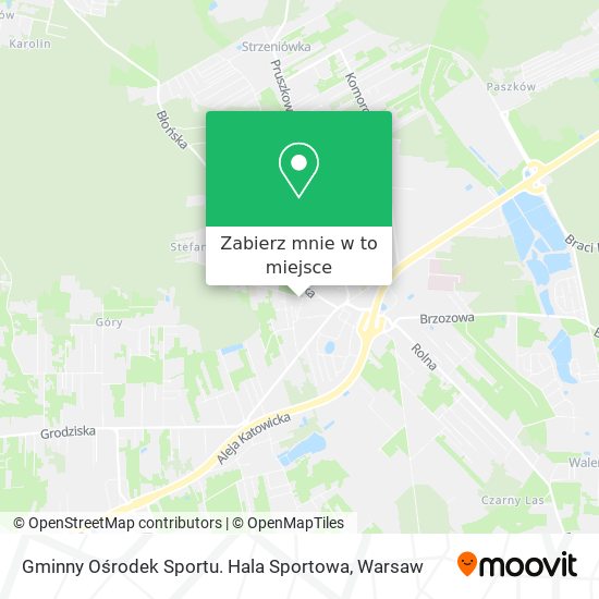 Mapa Gminny Ośrodek Sportu. Hala Sportowa