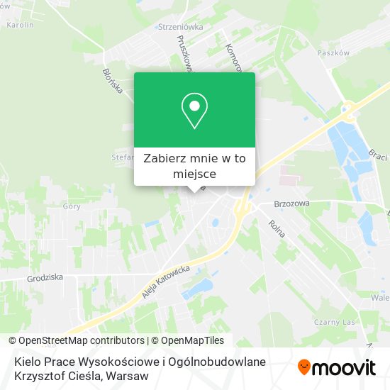 Mapa Kielo Prace Wysokościowe i Ogólnobudowlane Krzysztof Cieśla