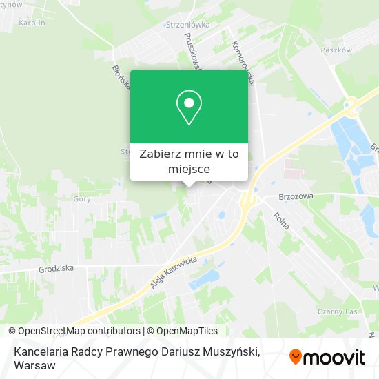 Mapa Kancelaria Radcy Prawnego Dariusz Muszyński