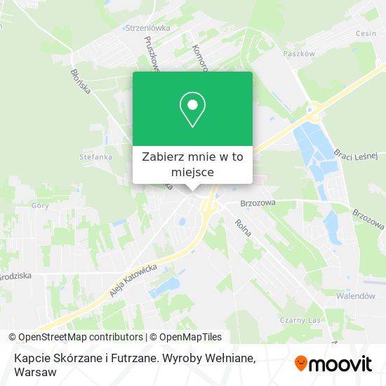 Mapa Kapcie Skórzane i Futrzane. Wyroby Wełniane