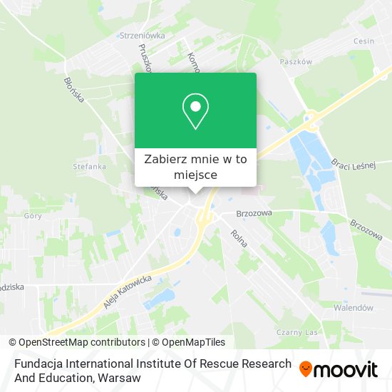 Mapa Fundacja International Institute Of Rescue Research And Education