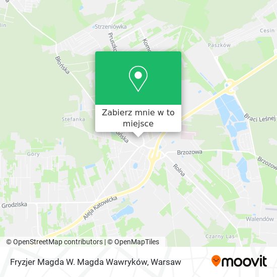 Mapa Fryzjer Magda W. Magda Wawryków