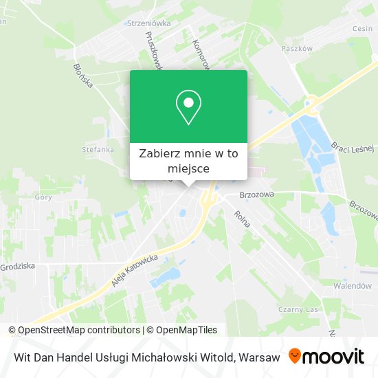 Mapa Wit Dan Handel Usługi Michałowski Witold