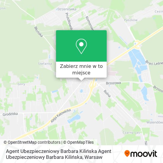 Mapa Agent Ubezpieczeniowy Barbara Kilińska Agent Ubezpieczeniowy Barbara Kilińska