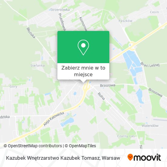 Mapa Kazubek Wnętrzarstwo Kazubek Tomasz