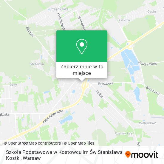 Mapa Szkoła Podstawowa w Kostowcu Im Św Stanisława Kostki