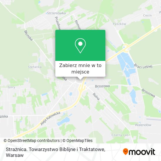 Mapa Strażnica. Towarzystwo Biblijne i Traktatowe