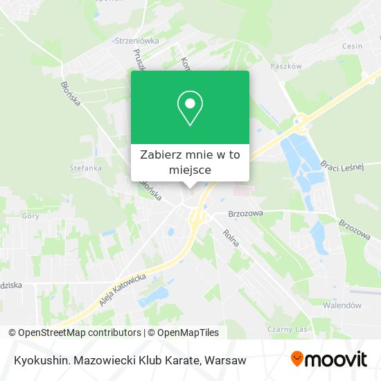 Mapa Kyokushin. Mazowiecki Klub Karate