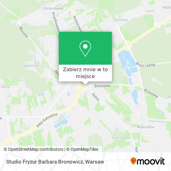 Mapa Studio Fryzur Barbara Bronowicz