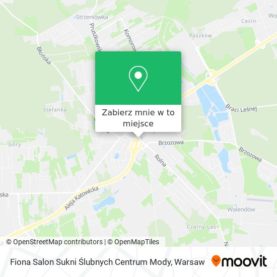 Mapa Fiona Salon Sukni Ślubnych Centrum Mody