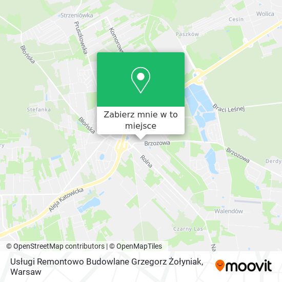 Mapa Usługi Remontowo Budowlane Grzegorz Żołyniak