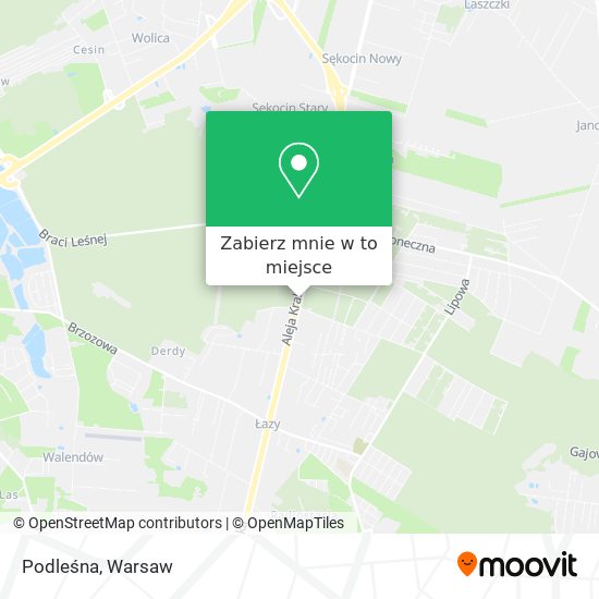 Mapa Podleśna