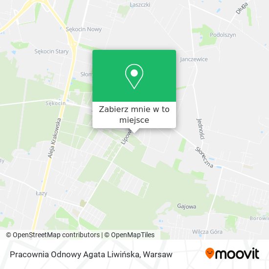 Mapa Pracownia Odnowy Agata Liwińska