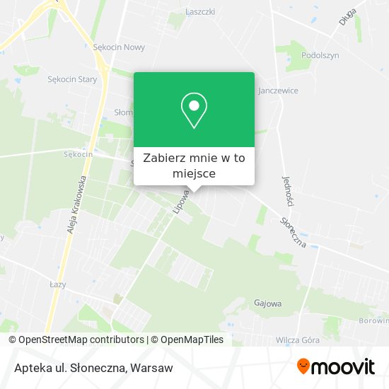 Mapa Apteka ul. Słoneczna