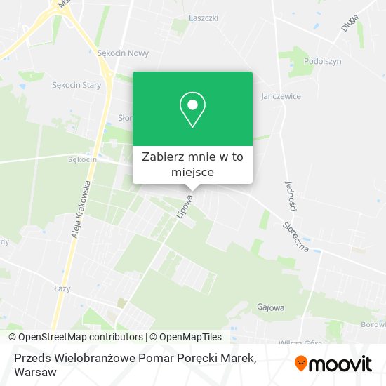 Mapa Przeds Wielobranżowe Pomar Poręcki Marek