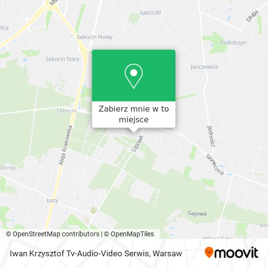 Mapa Iwan Krzysztof Tv-Audio-Video Serwis