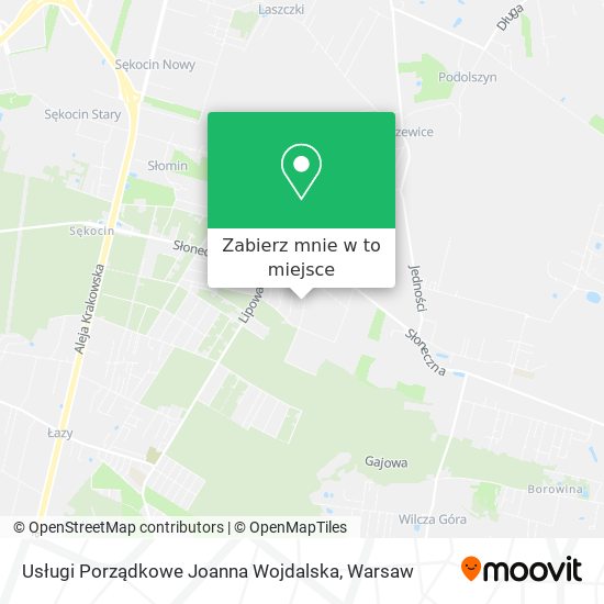 Mapa Usługi Porządkowe Joanna Wojdalska