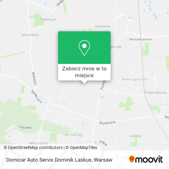 Mapa Domicar Auto Servis Dominik Laskus