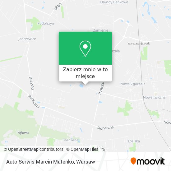 Mapa Auto Serwis Marcin Mateńko