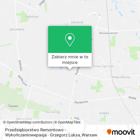 Mapa Przedsiębiorstwo Remontowo - Wykończeniowepasja - Grzegorz Luksa