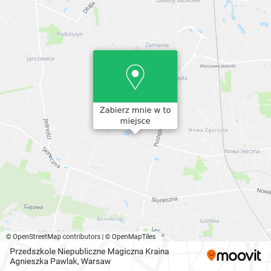 Mapa Przedszkole Niepubliczne Magiczna Kraina Agnieszka Pawlak