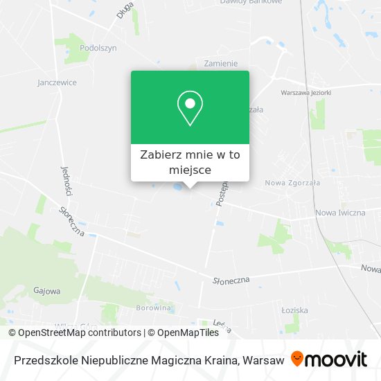 Mapa Przedszkole Niepubliczne Magiczna Kraina