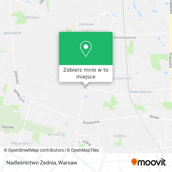 Mapa Nadleśnictwo Żednia