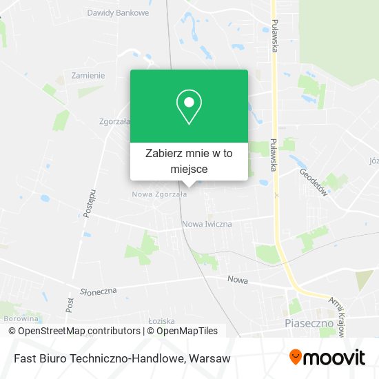 Mapa Fast Biuro Techniczno-Handlowe