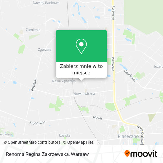 Mapa Renoma Regina Zakrzewska