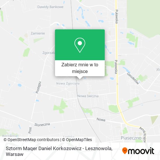 Mapa Sztorm Maqer Daniel Korkozowicz - Lesznowola