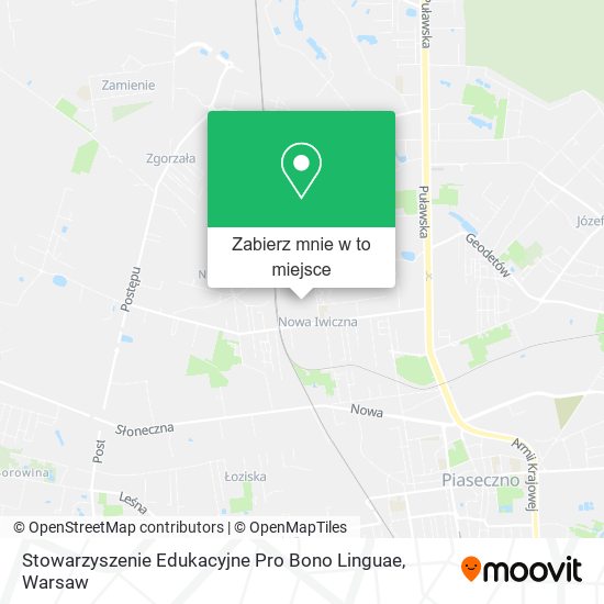 Mapa Stowarzyszenie Edukacyjne Pro Bono Linguae