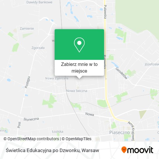 Mapa Świetlica Edukacyjna po Dzwonku