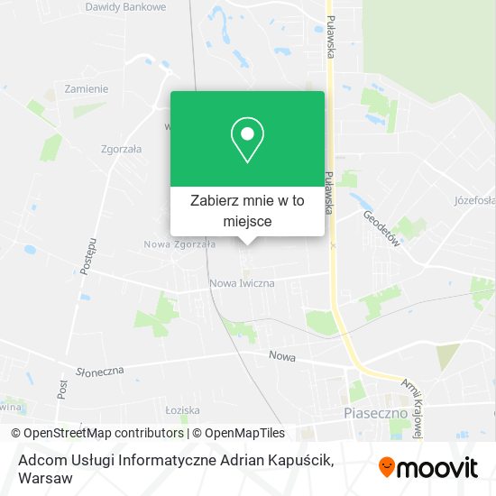 Mapa Adcom Usługi Informatyczne Adrian Kapuścik