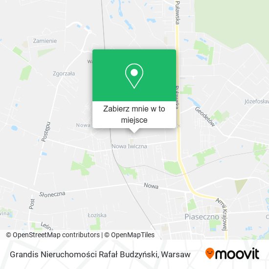 Mapa Grandis Nieruchomości Rafał Budzyński