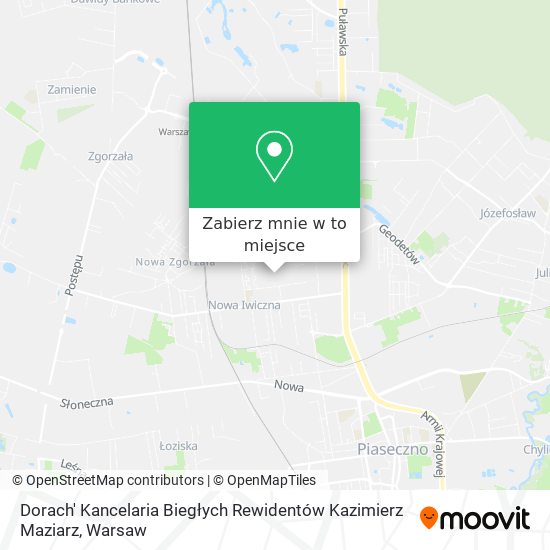 Mapa Dorach' Kancelaria Biegłych Rewidentów Kazimierz Maziarz